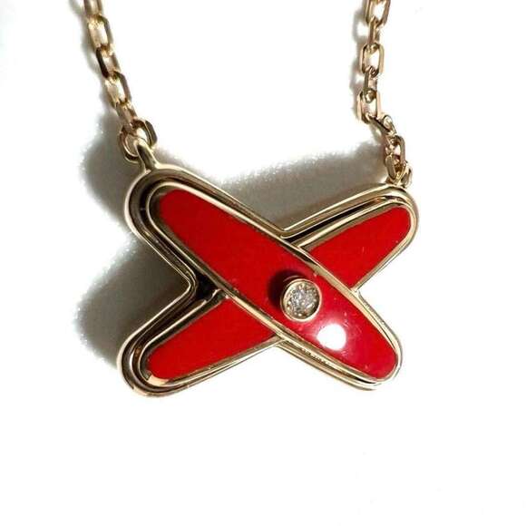 CHAUMET Rose Gold Diamond Necklace - Picture 5 of 10